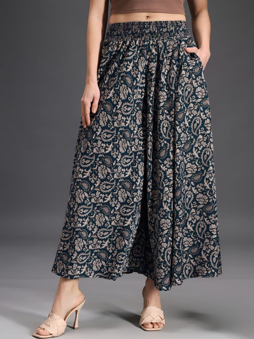 DRESQUE STORE Women Paisley Printed Ethnic Palazzos - view 1