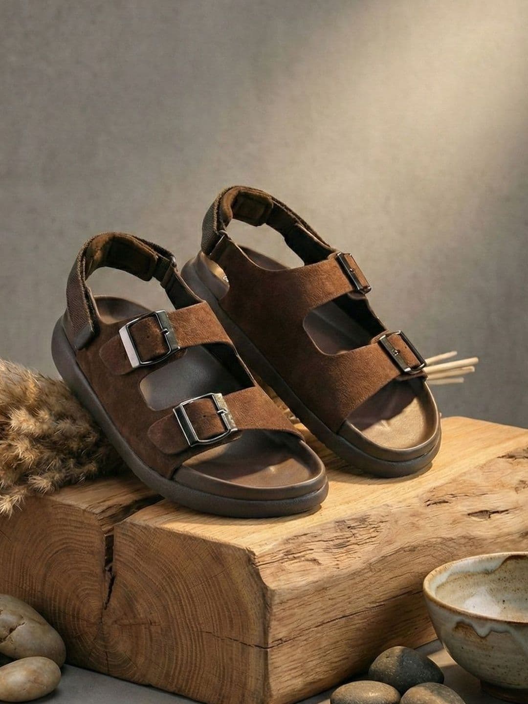 The Roadster Lifestyle Co Men Leather Comfort Sandals - view 1