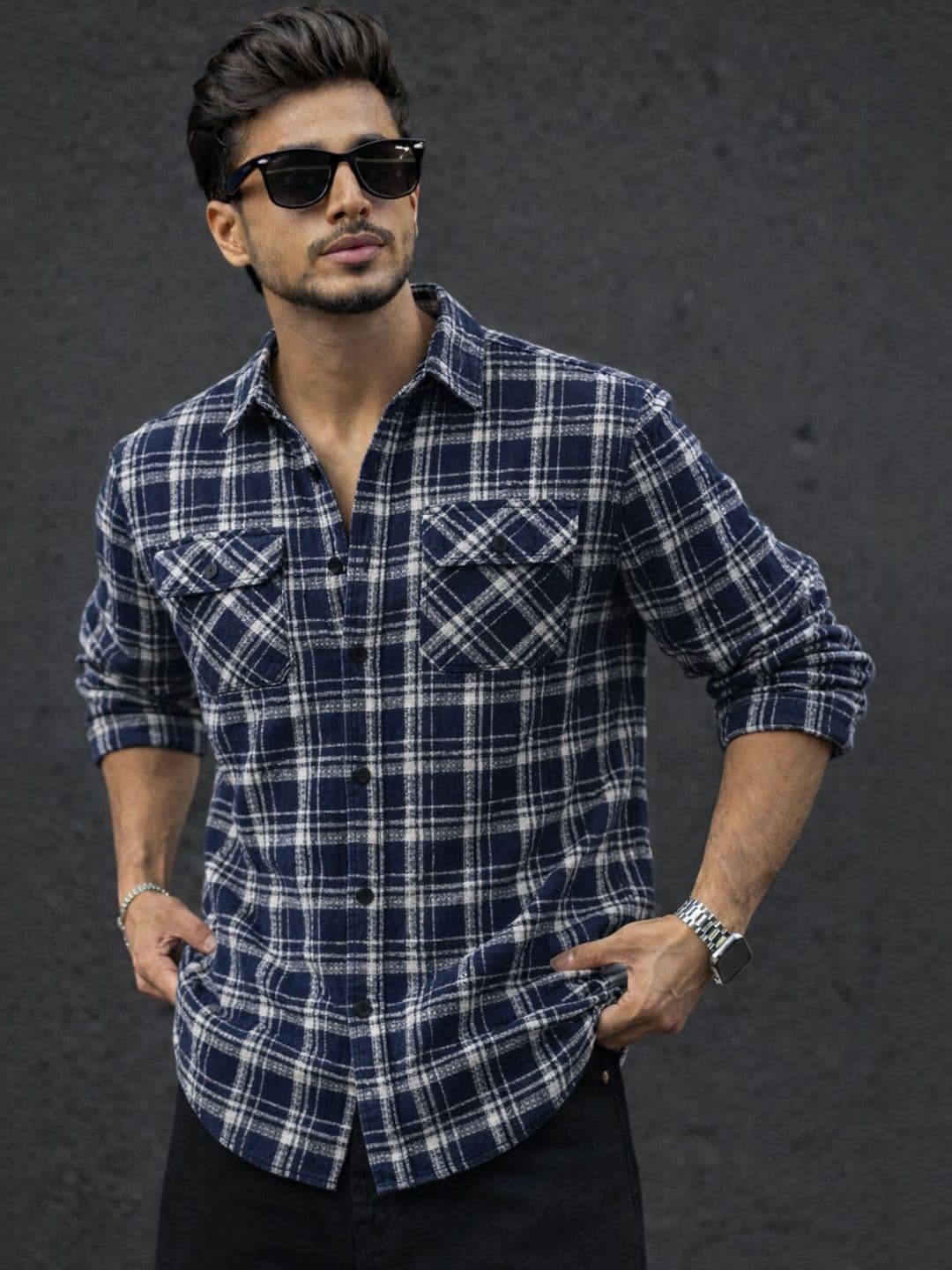 COMBRAIDED Men Checked Casual Shirt - view 1