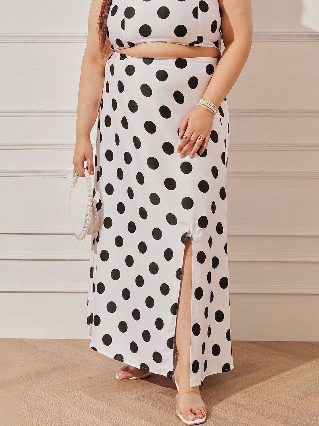 CURVY STREET Women Satin Geometric Maxi Fashion - view 1
