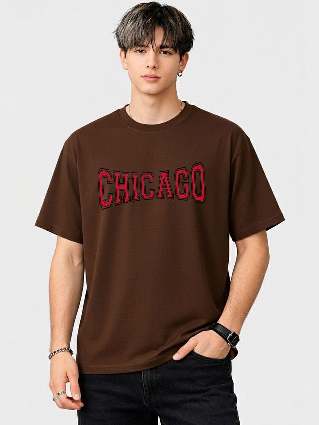 Moda Rapido Men Typography Printed T-shirt - view 1