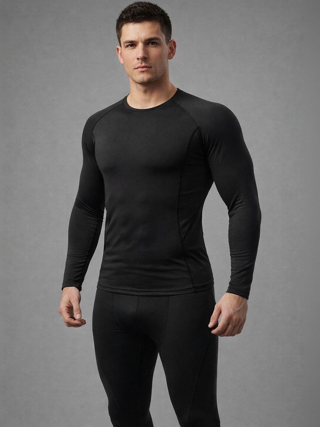StyleCast Flex Men Round Neck Long Sleeves Thermal Set - view 1