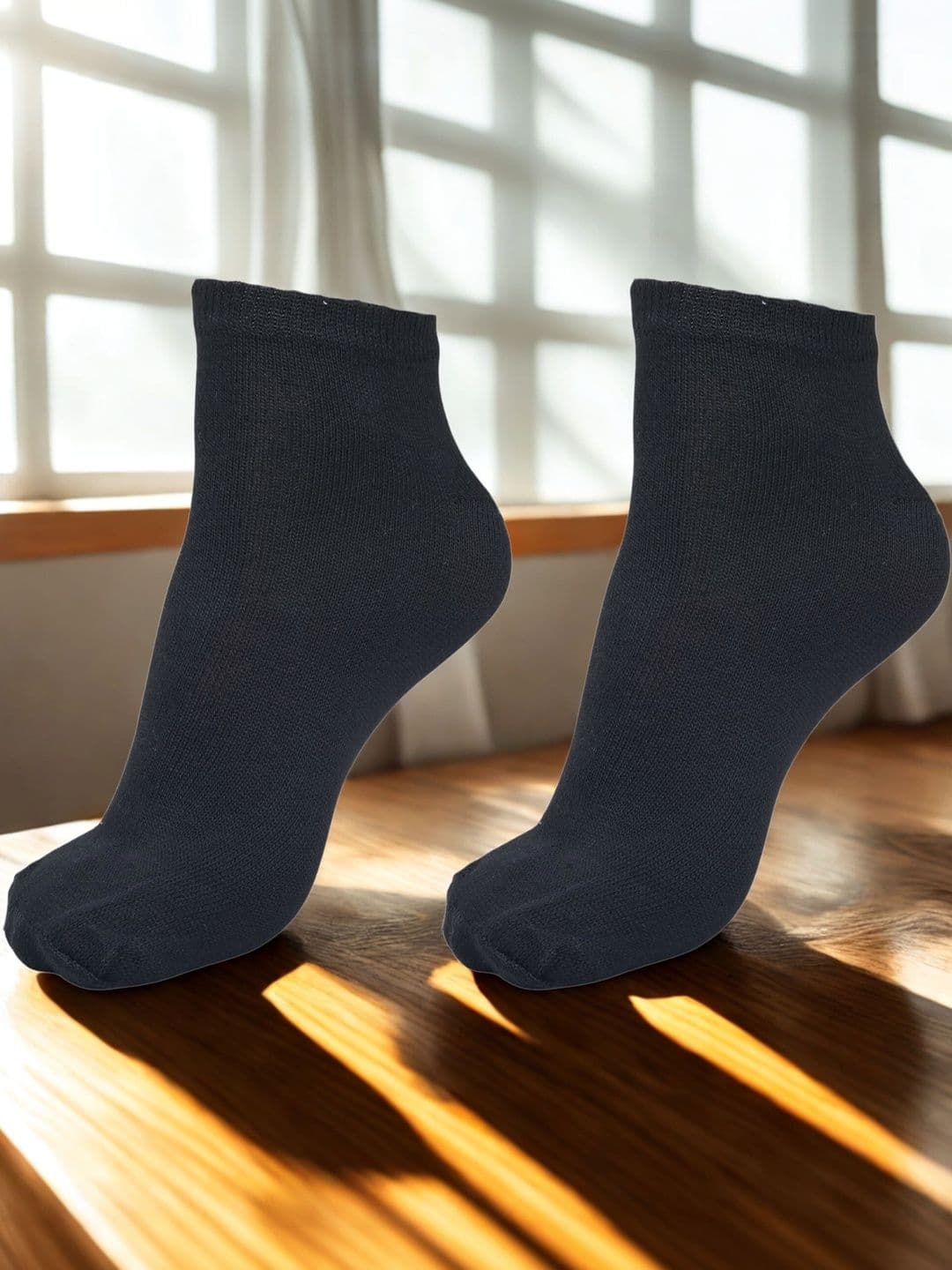 MJE Men Pack of 2 Cotton Blend Ankle Length Socks - view 1