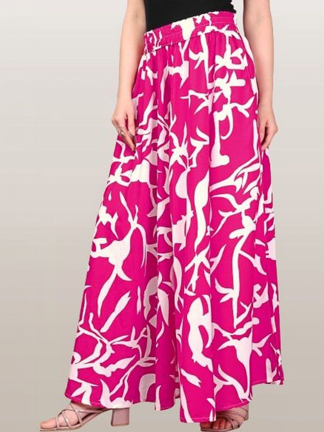 SCUBE DESIGNS Women Printed Flared Ethnic Palazzos - view 1