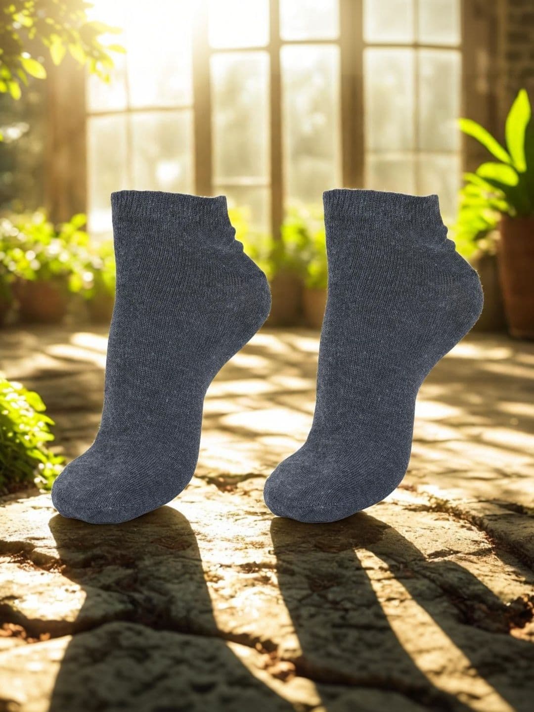 MJE Men Pack of 2 Cotton Blend Ankle Length Socks - view 1