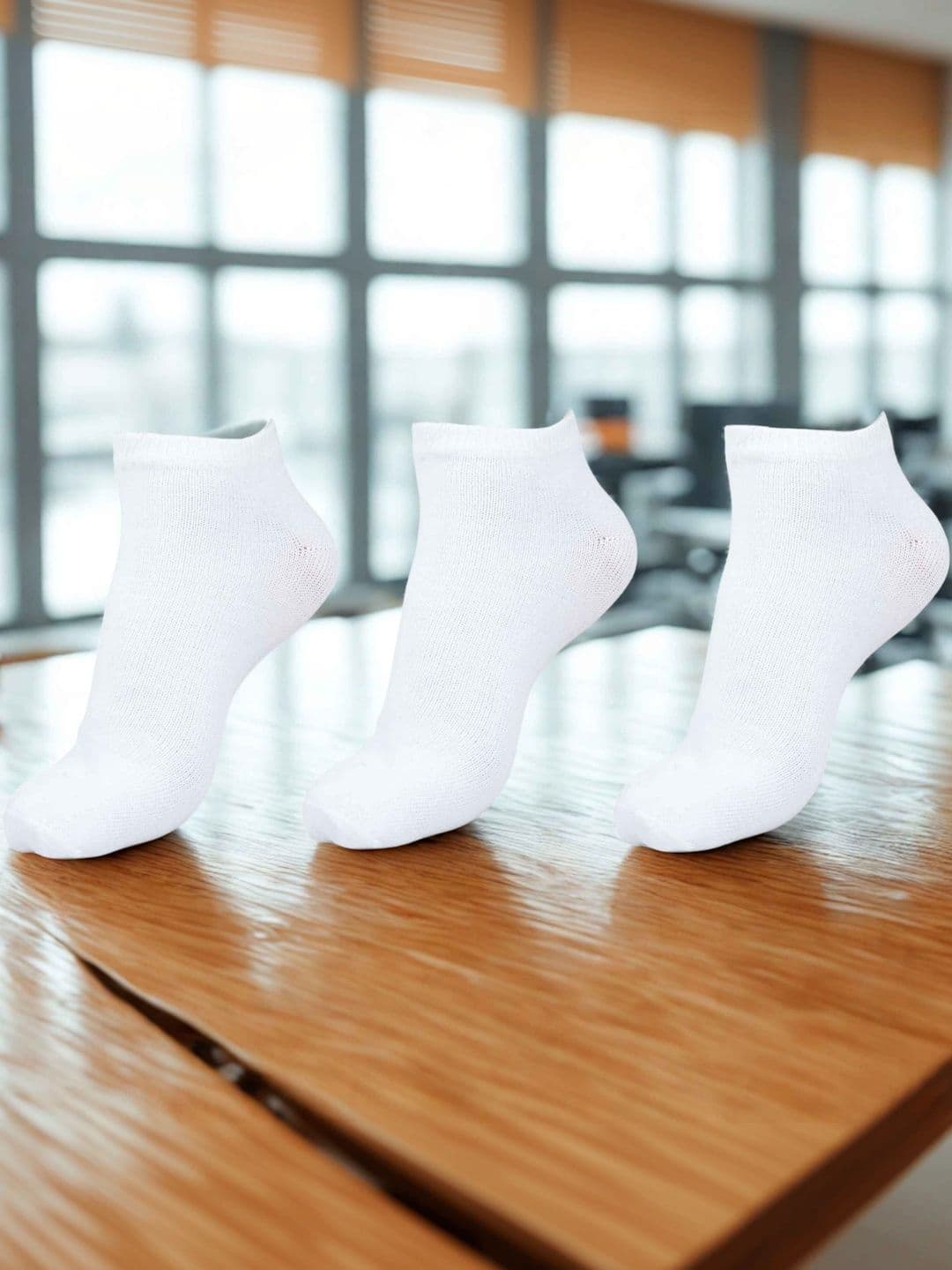 MJE Men Pack of 3 Cotton Blend Ankle Length Socks - view 1