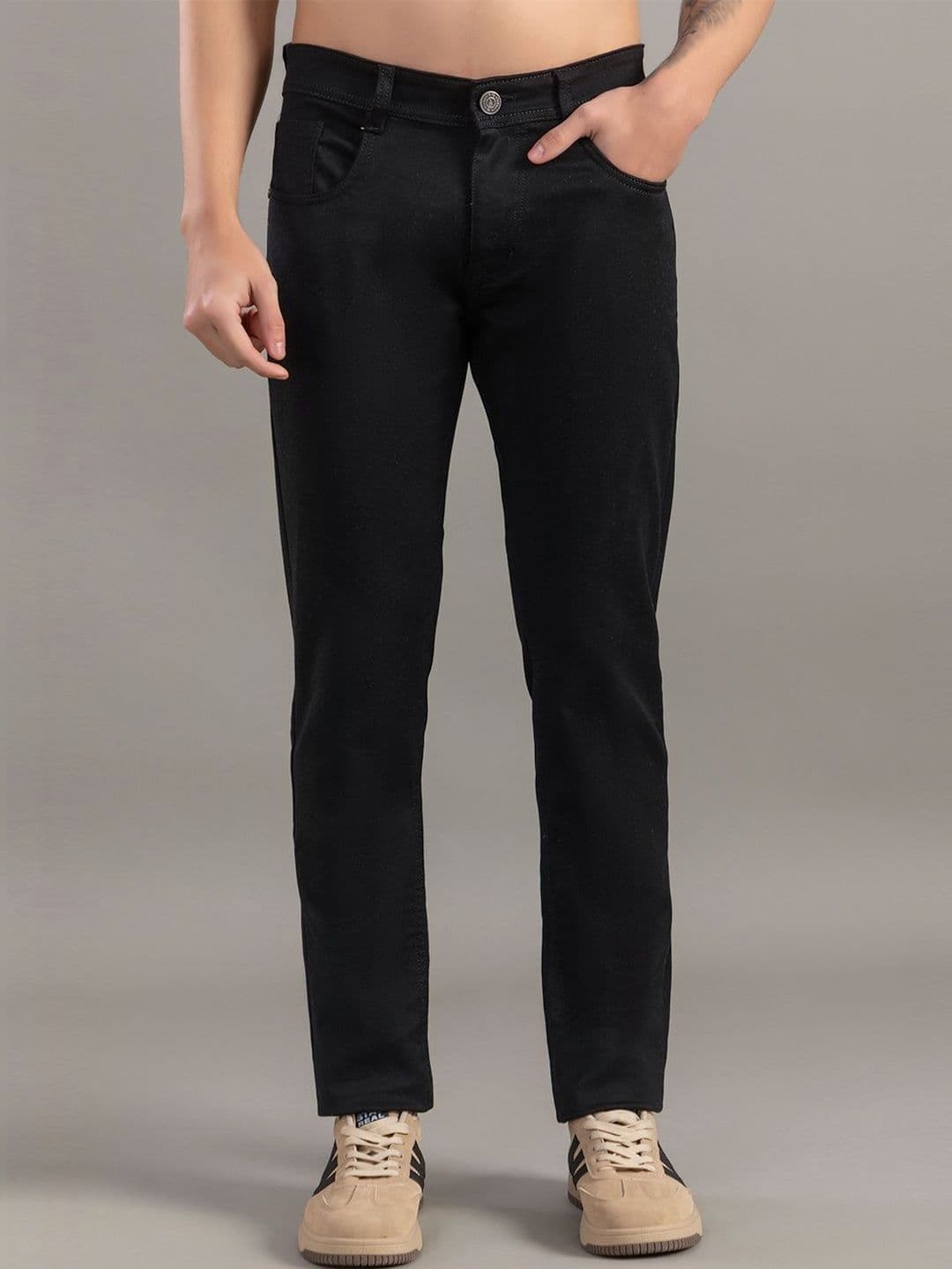 Club York Men Skinny Fit Mid-Rise Low Distress Light Fade Jeans - view 1