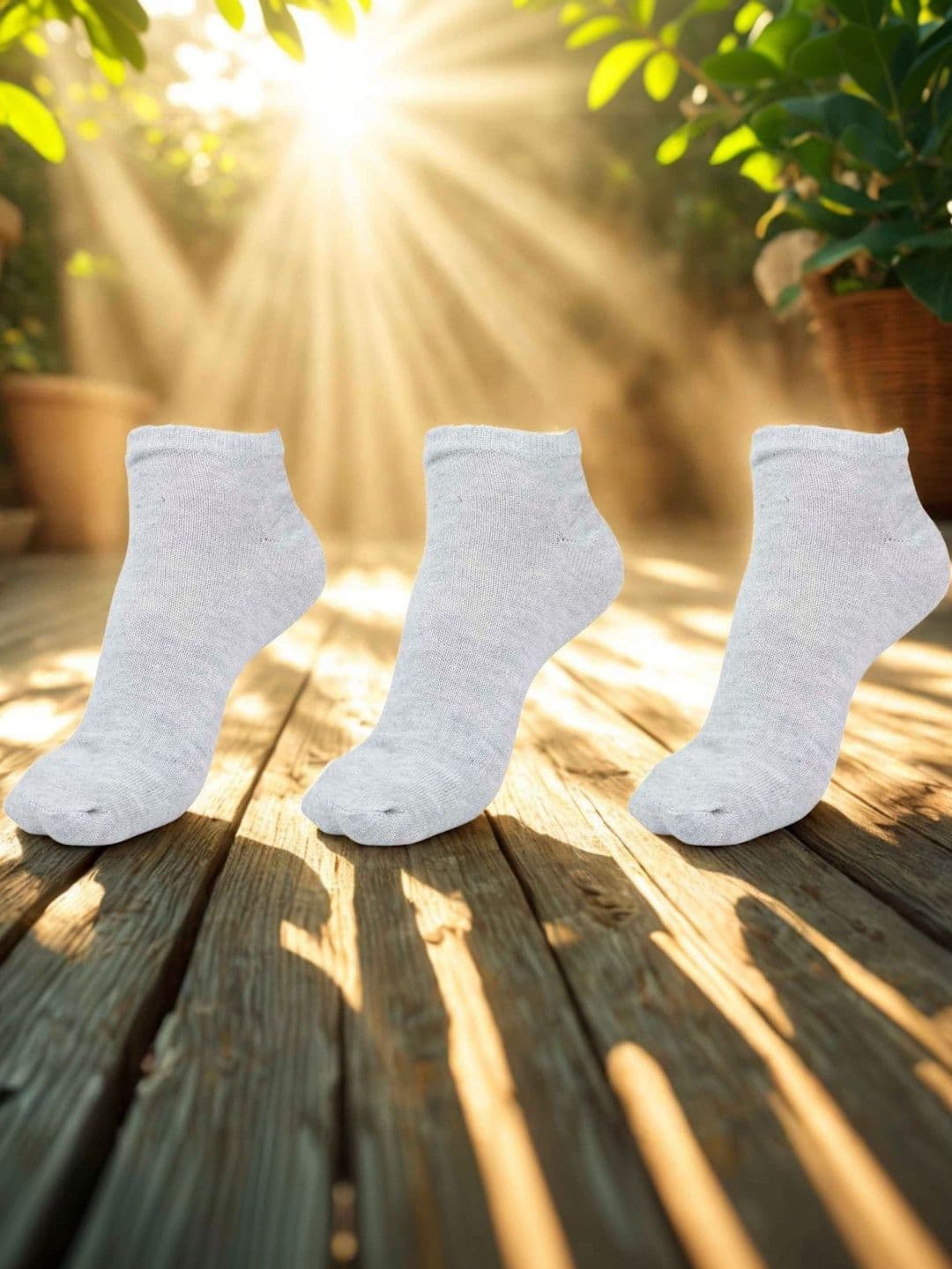MJE Men Pack of 3 Shoe Liners Socks - view 1