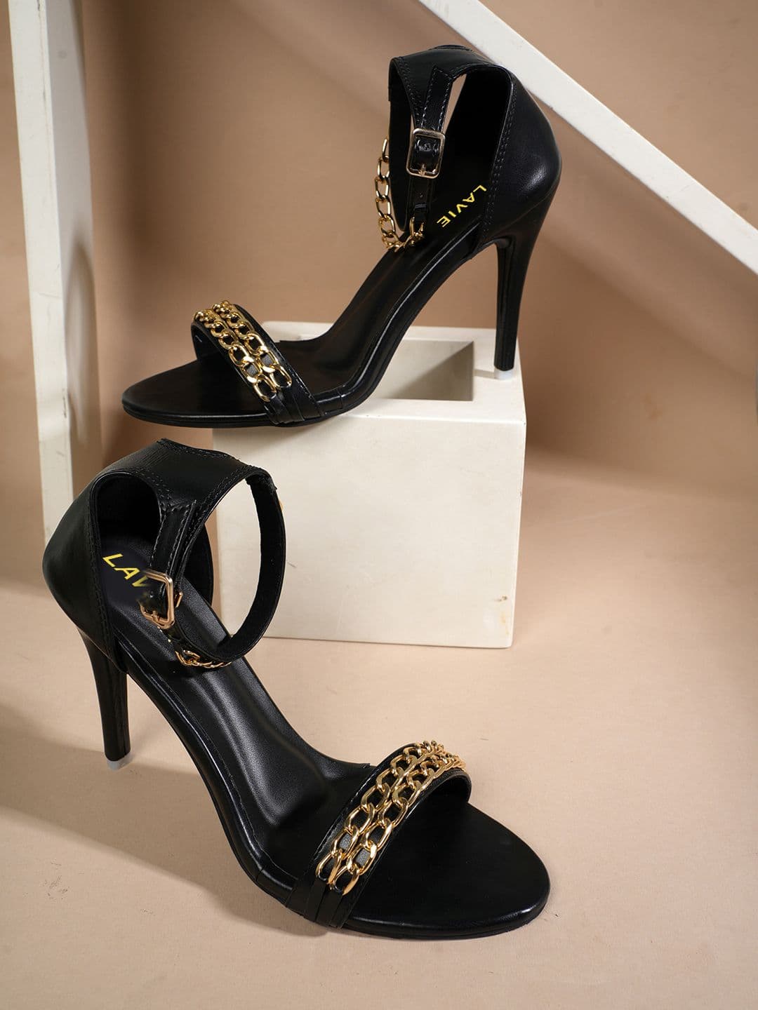 Lavie PU Party Stiletto Sandals - view 1