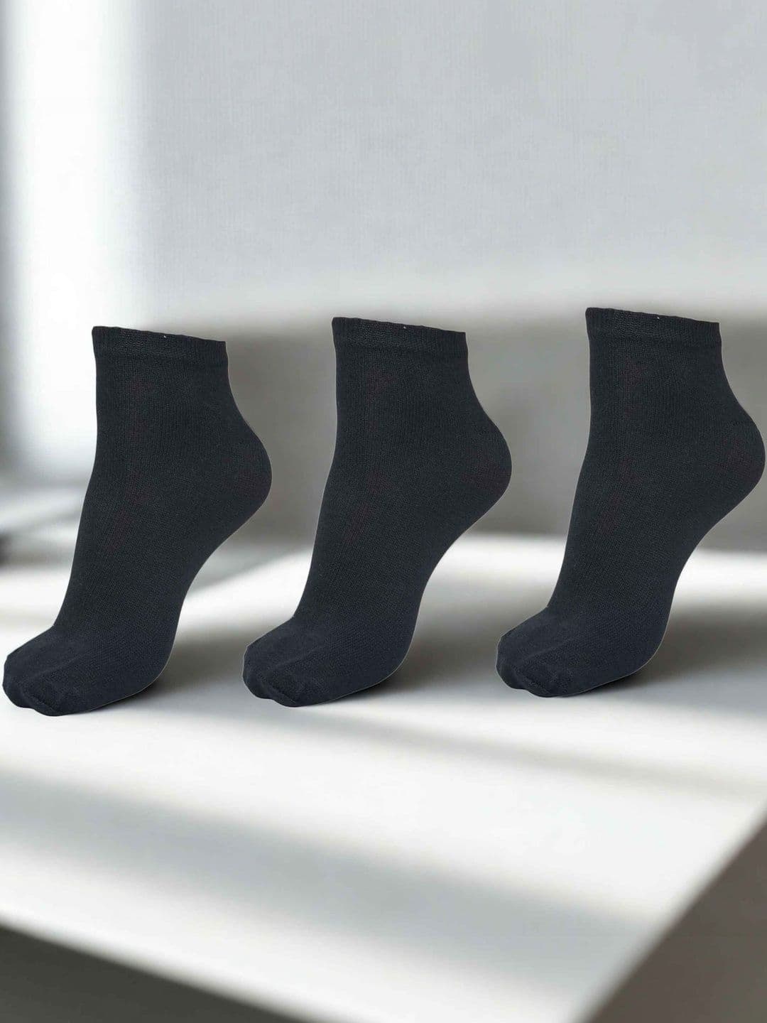 MJE Men Pack of 3 Cotton Blend Above Ankle Socks - view 1