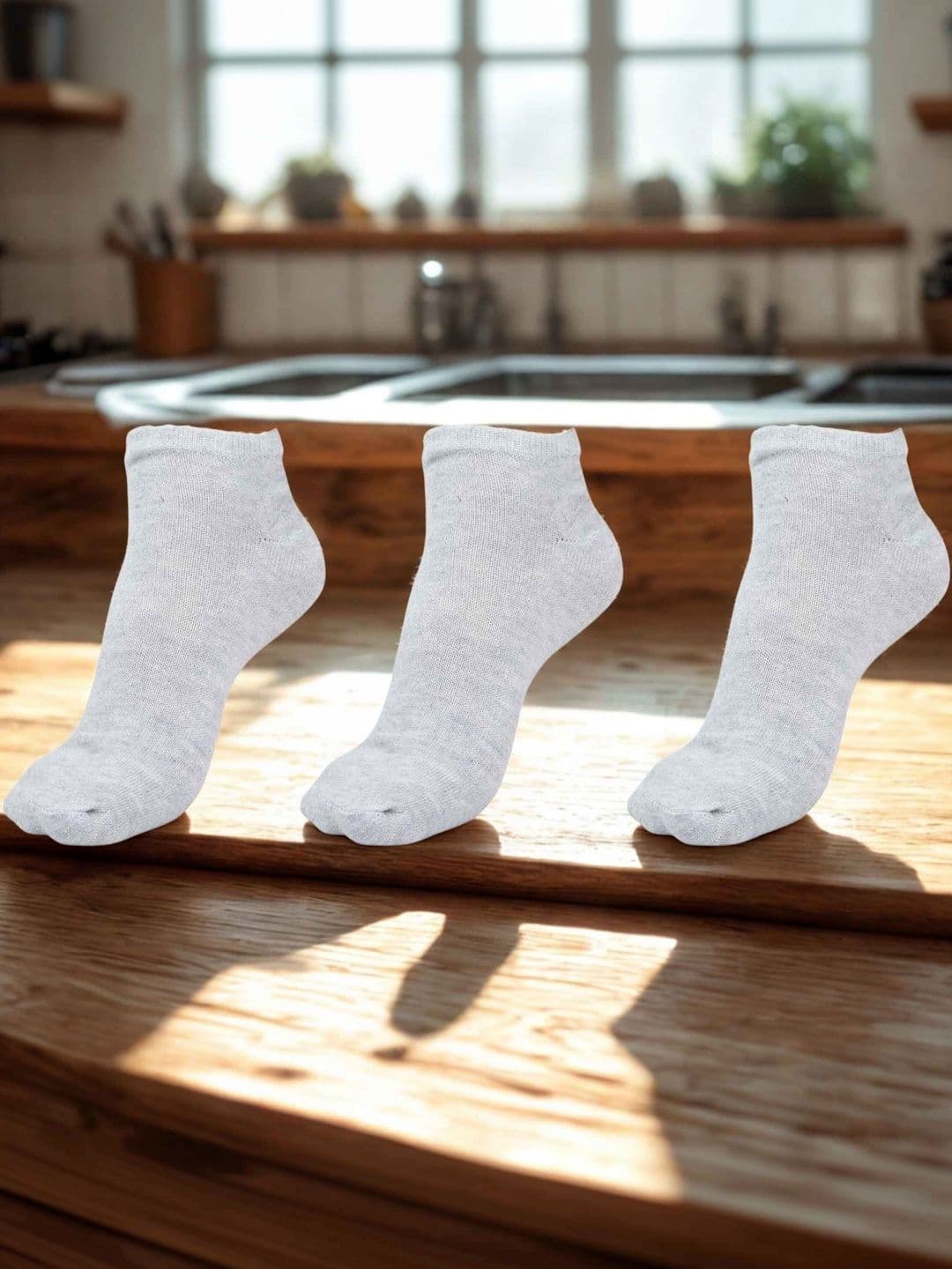 MJE Men Pack of 3 Nylon Blend Ankle Length Socks - view 1