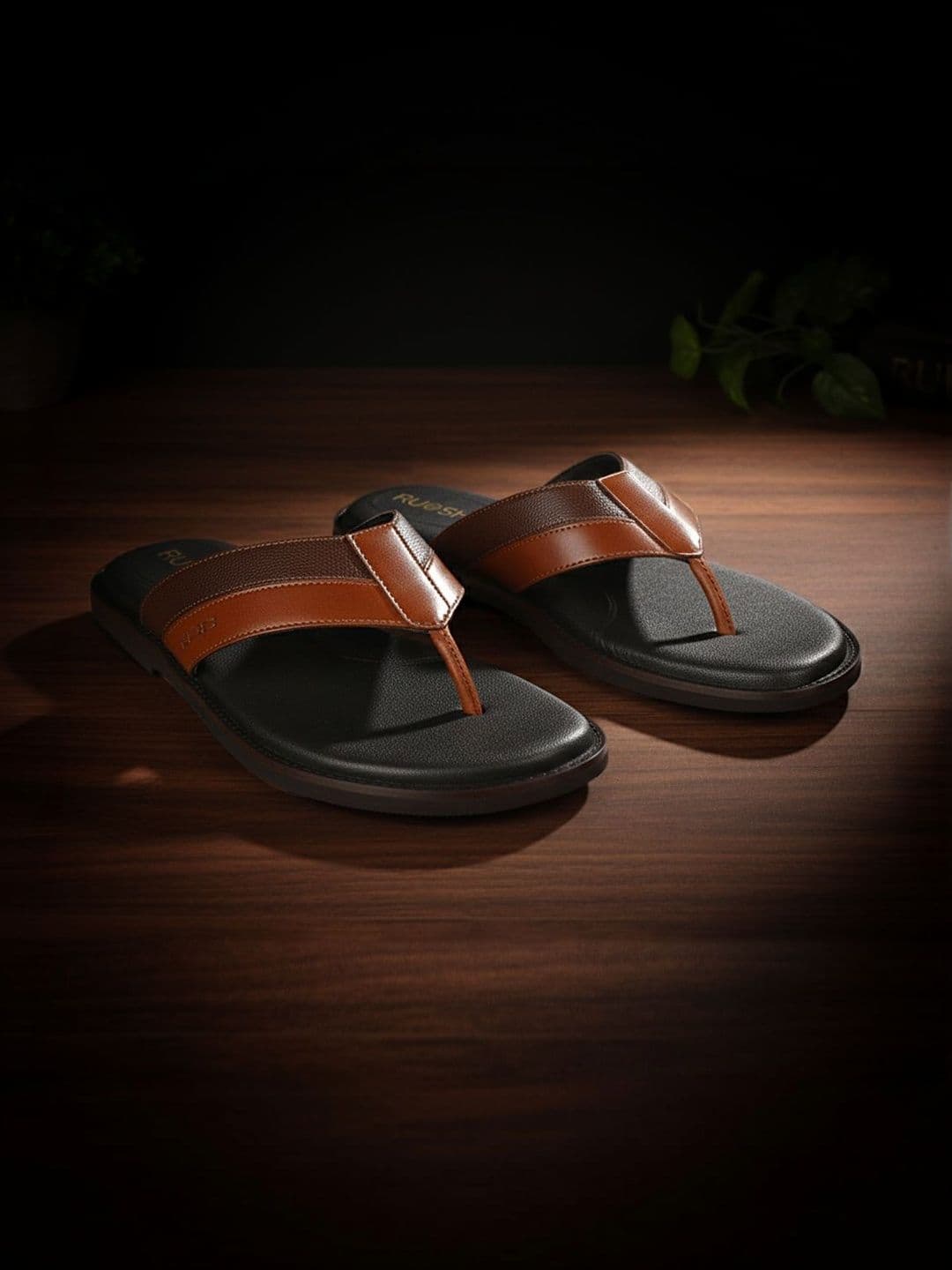 Ruosh Men Colourblocked Leather Sandals - view 1