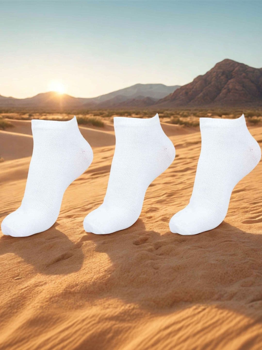 MJE Men Pack of 3 Cotton Blend Ankle Length Socks - view 1