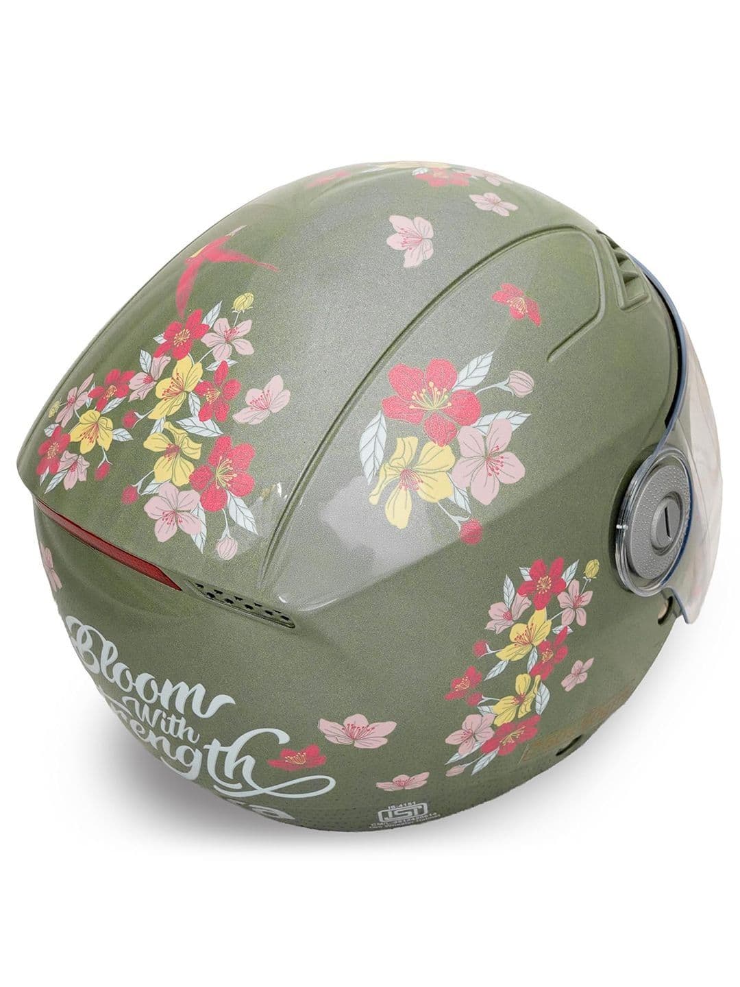TVARRA Blossom ISI Certified Women's Open Face Helmet Designer Helmet (Jade Green) - view 1