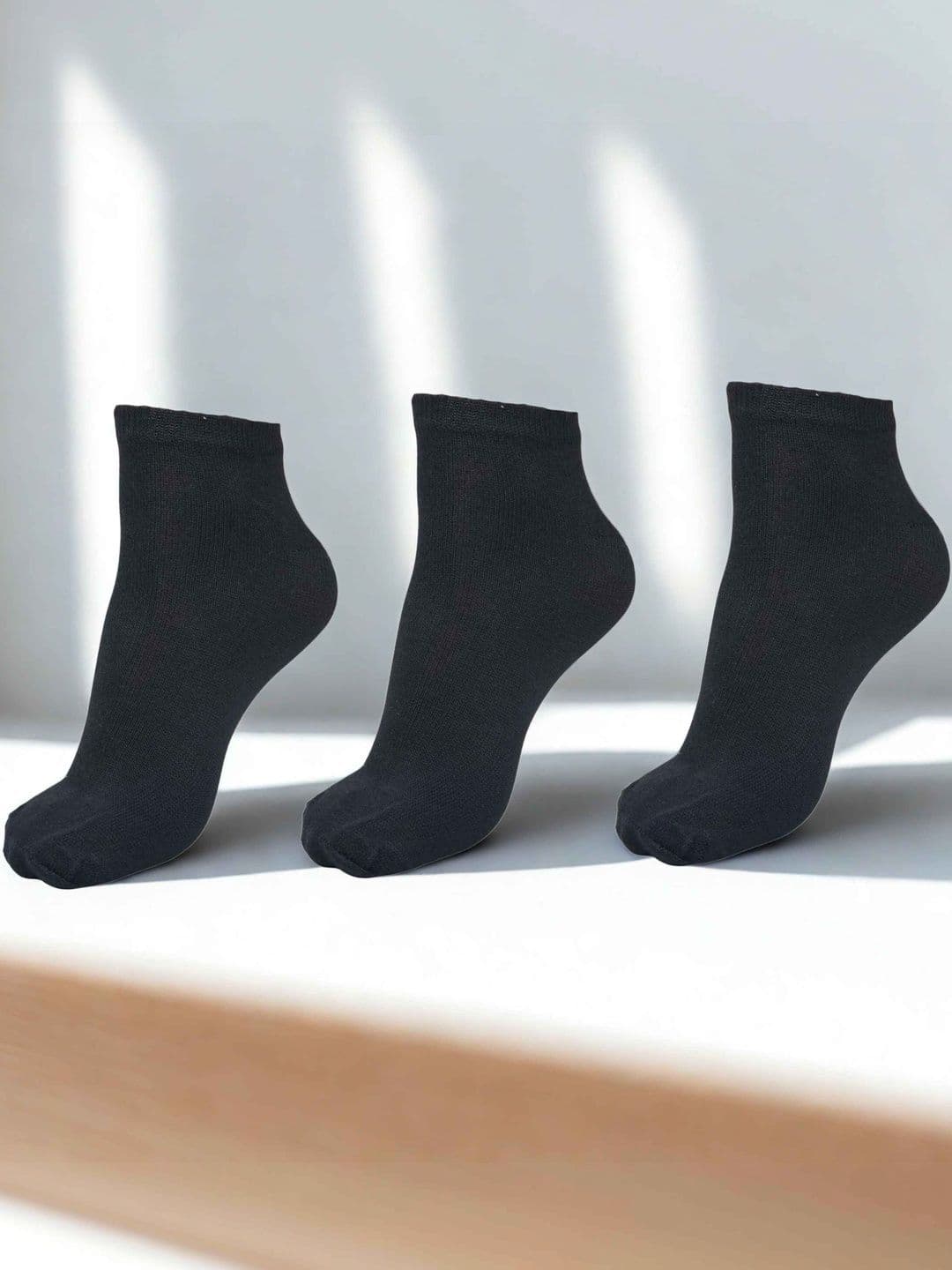 MJE Men Pack of 3 Cotton Blend Above Ankle Socks - view 1