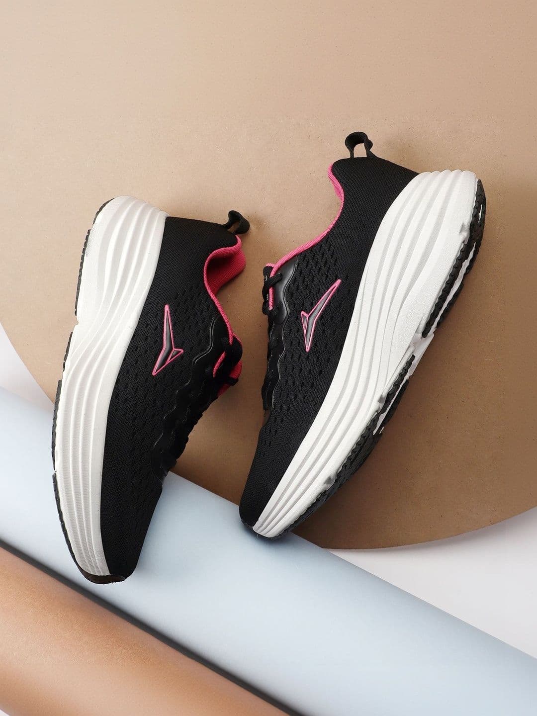 JQR BENNY Black Women Mesh Running Shoes - view 1