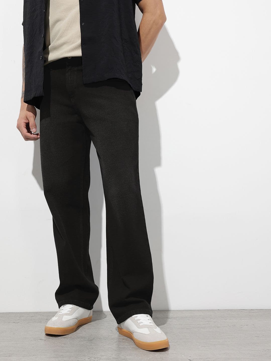 The Roadster Life Co. Men Pure Cotton Relaxed Fit Light Fade Jeans - view 1