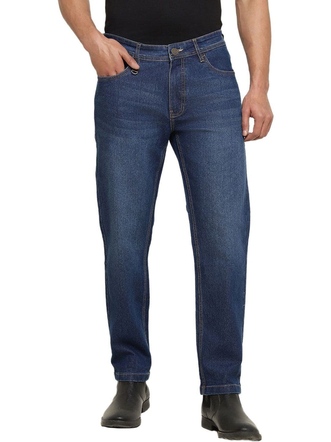 Red Chief Men Straight Fit Mid-Rise Light Fade Jeans - view 1