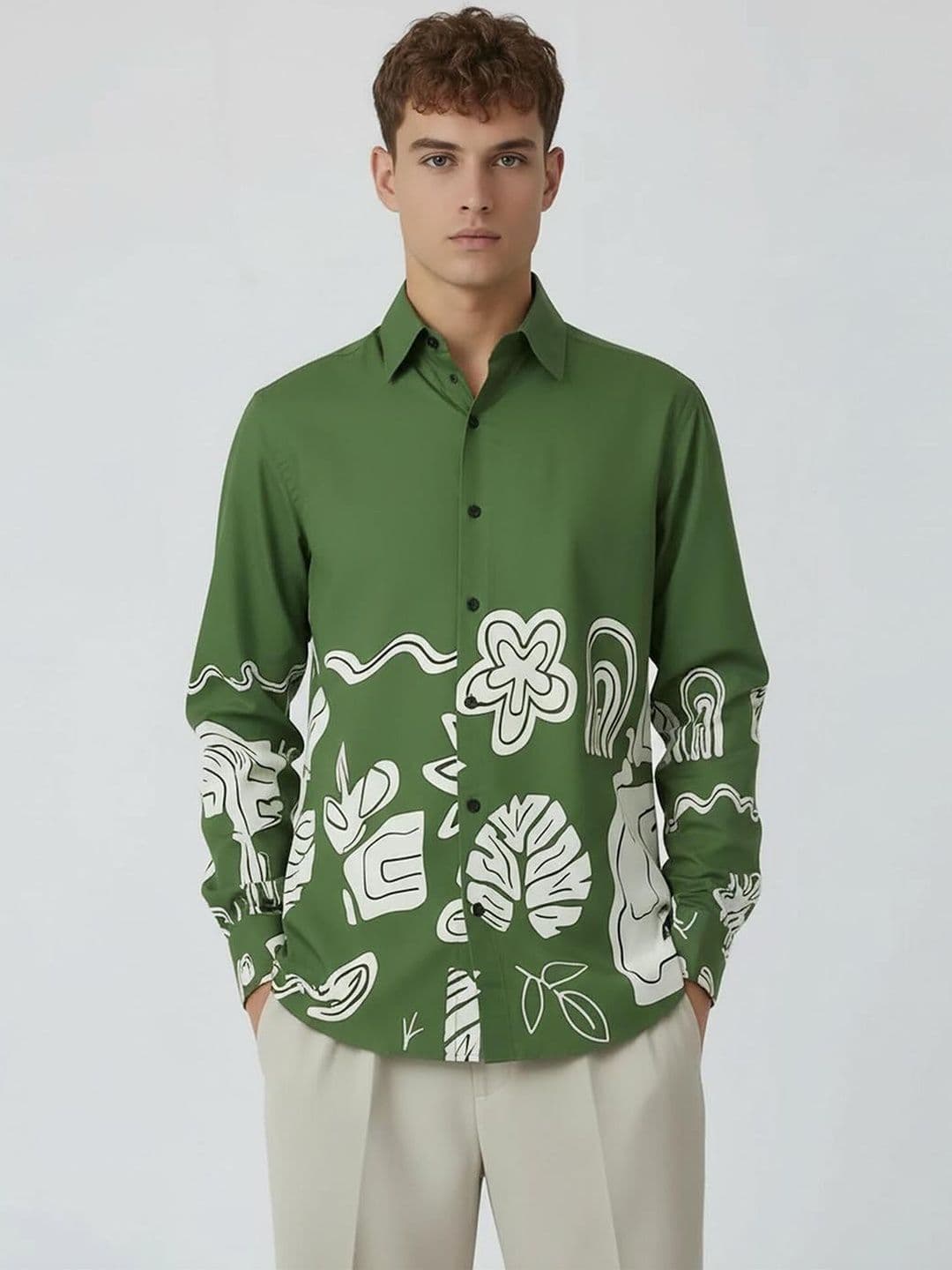 glitchez Men Printed Casual Shirt - view 1