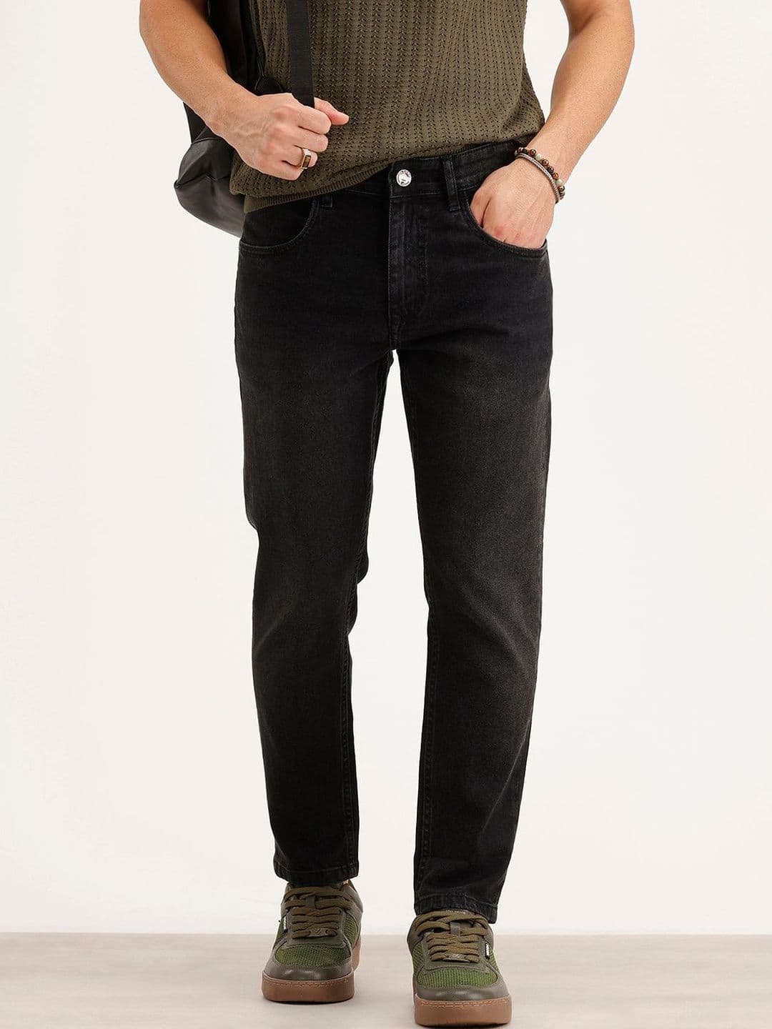WROGN Men Skinny Fit Low-Rise Light Fade Stretchable Jeans - view 1