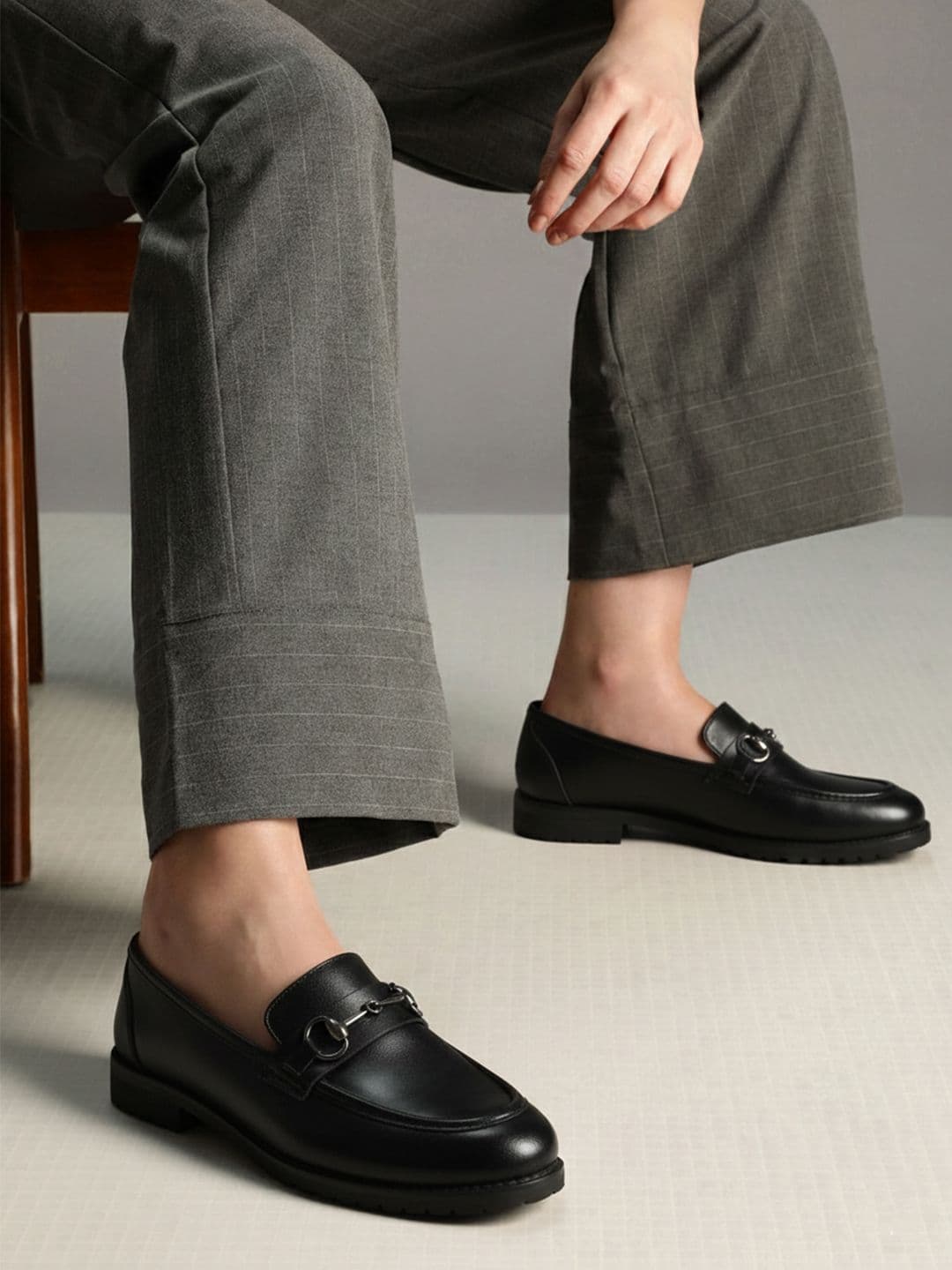 Kenneth Cole Women Textured Leather Loafers - view 1