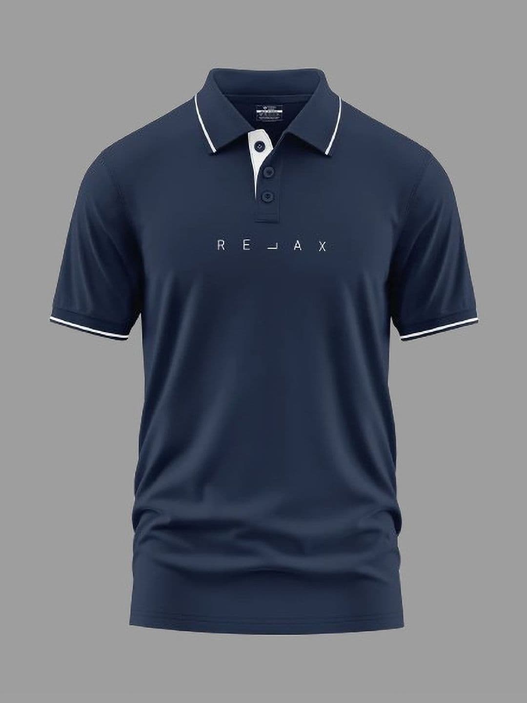 Warrior World Men Typography Printed Polo Collar T-shirt - view 1