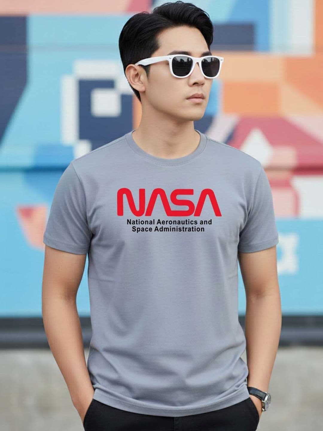 Greylongg Men Brand Logo Printed T-shirt - view 1