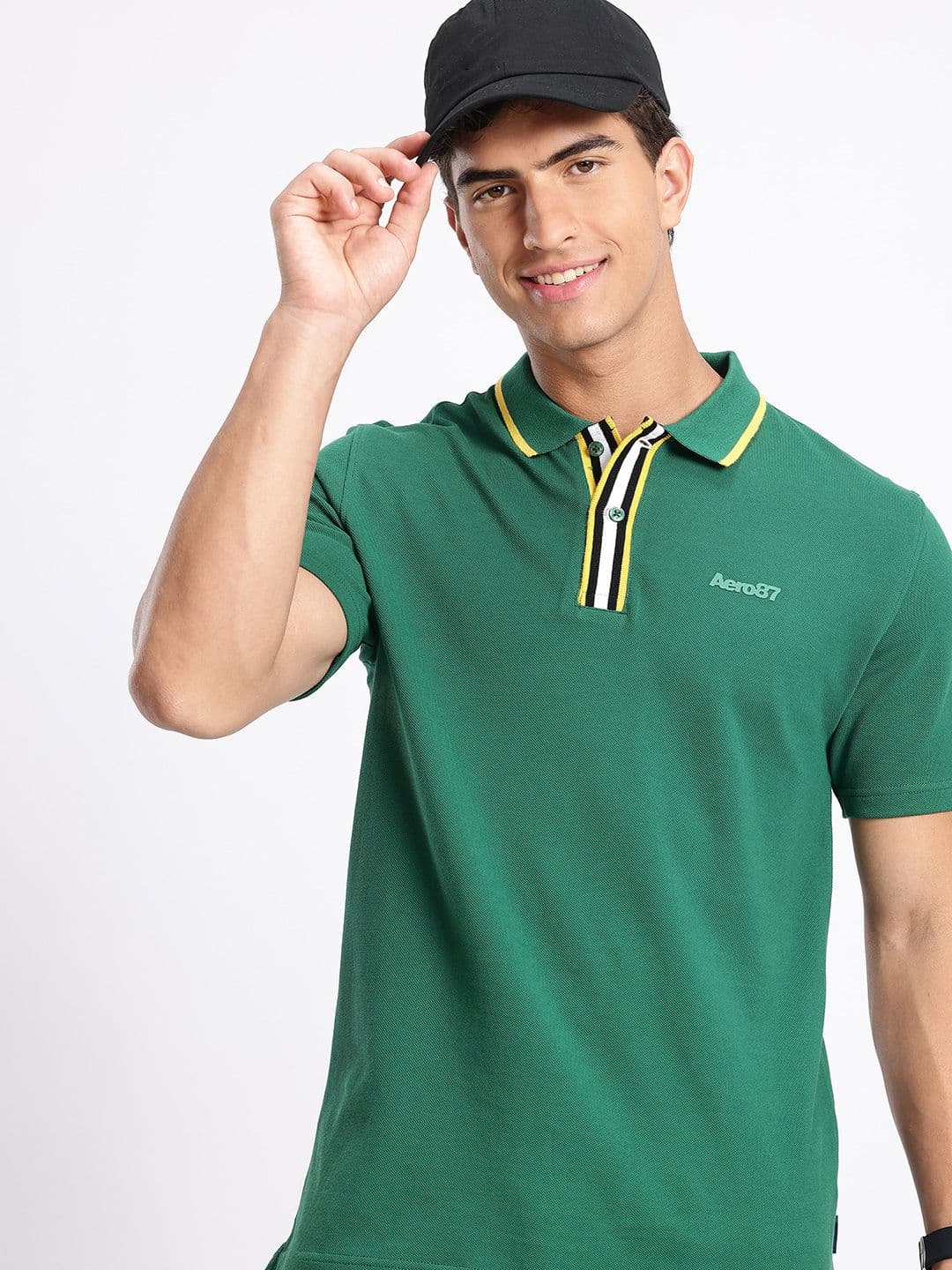 Aeropostale Polo Collar Pure Cotton T-shirt - view 1