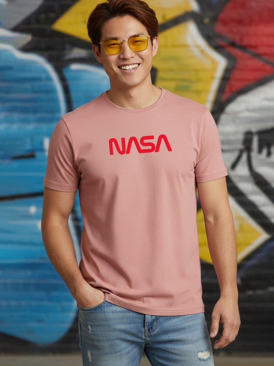Greylongg Men Brand Logo Printed T-shirt - view 1