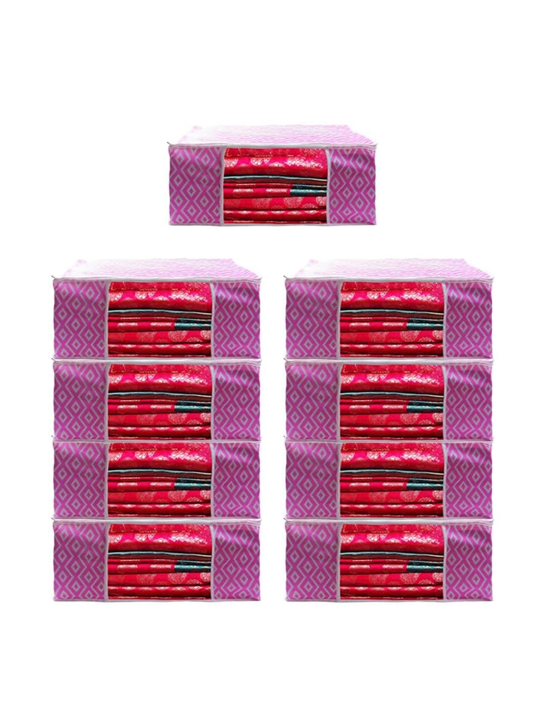 AARON INC Pink Set of 6 Regular Multi-Utility Organisers - view 1