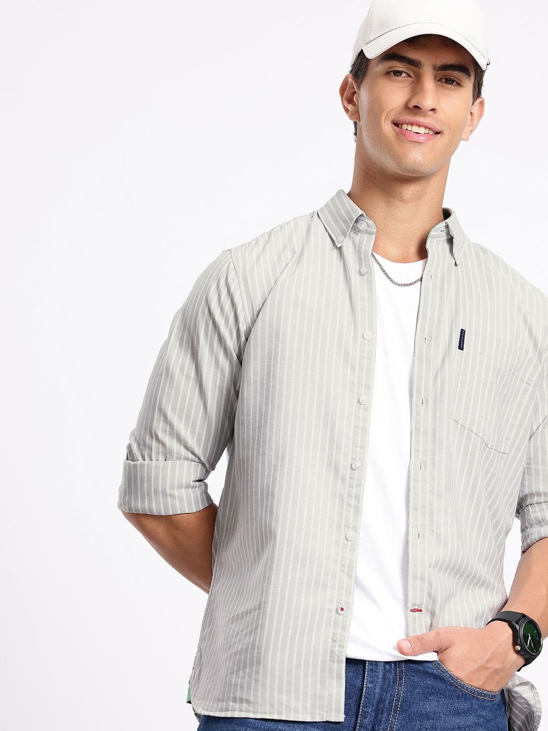 Aeropostale Striped Casual Shirt - view 1