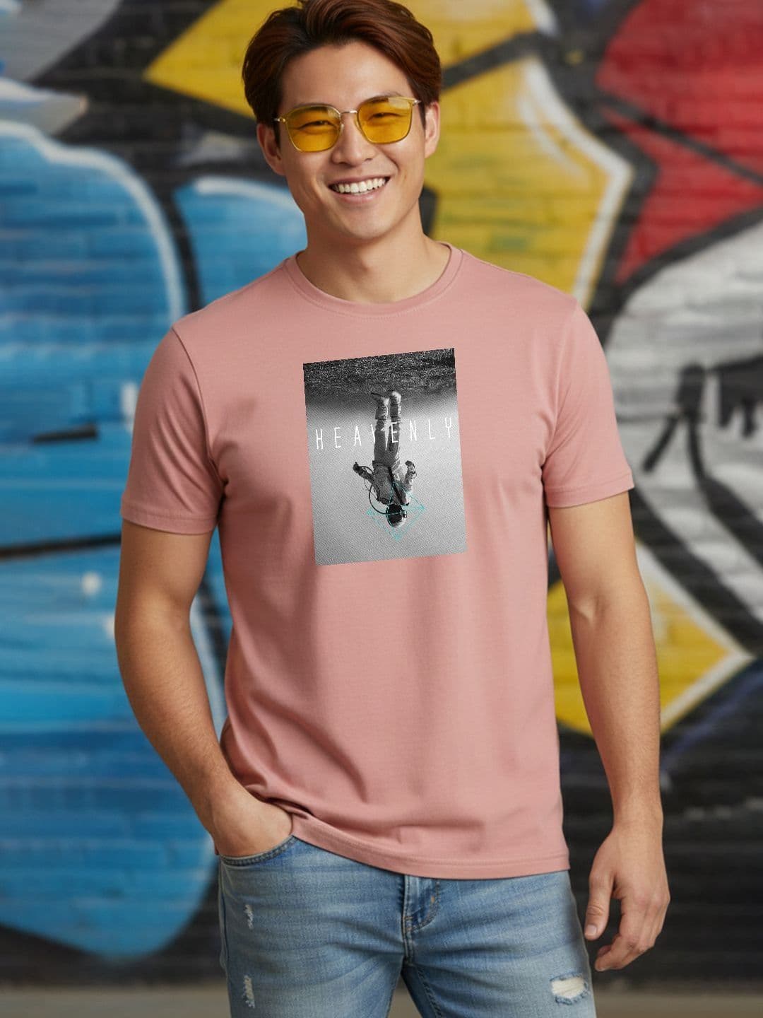 Greylongg Men Printed Pure Cotton T-shirt - view 1