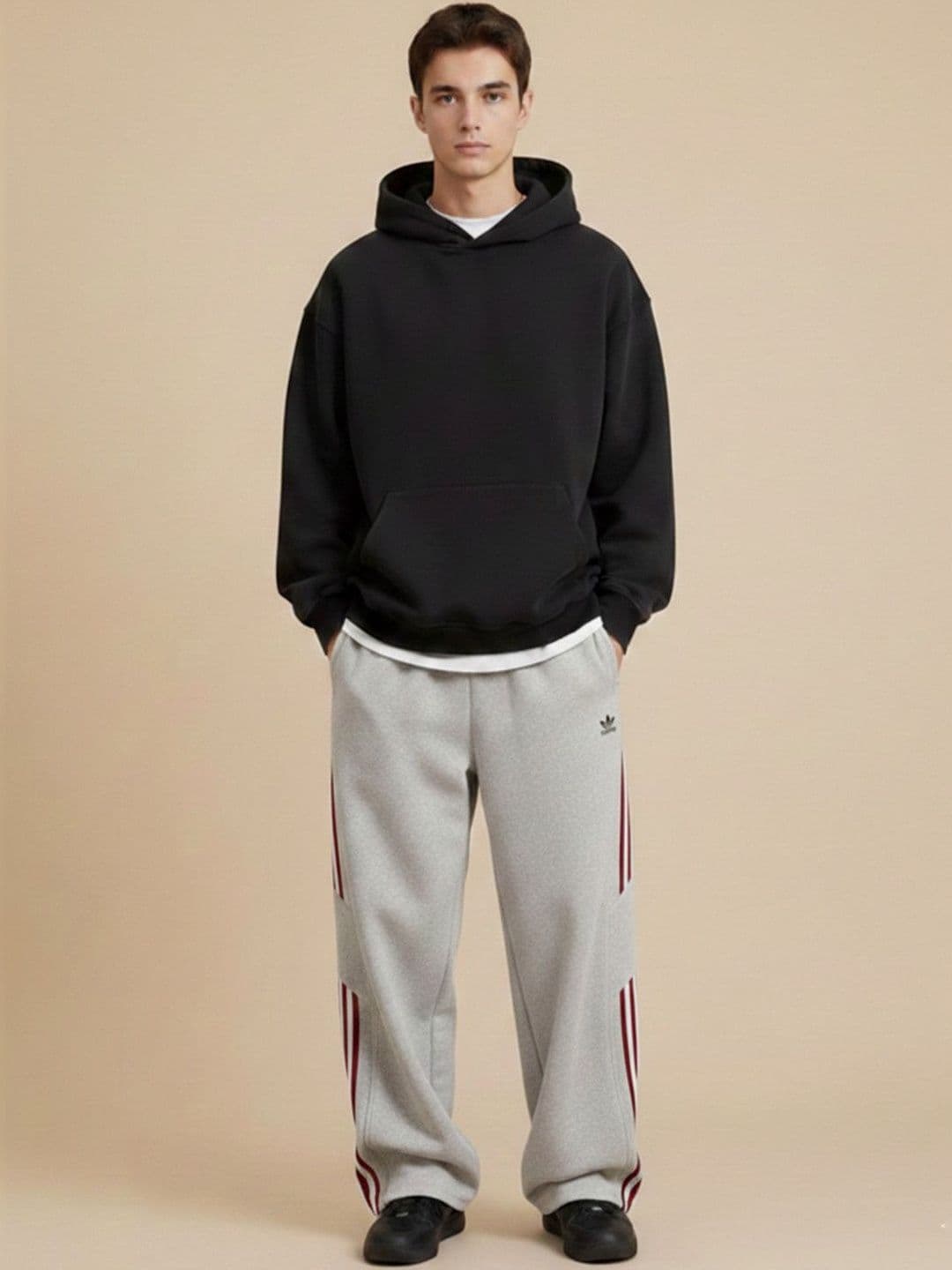 Suo Men Striped Track Pants - view 1