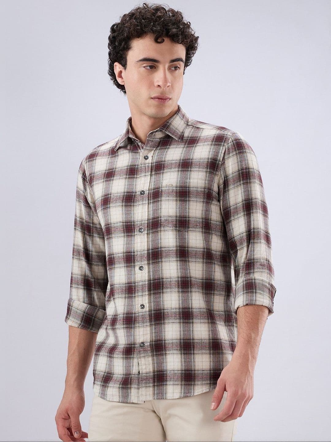 ColorPlus Men Checked Casual Shirt - view 1