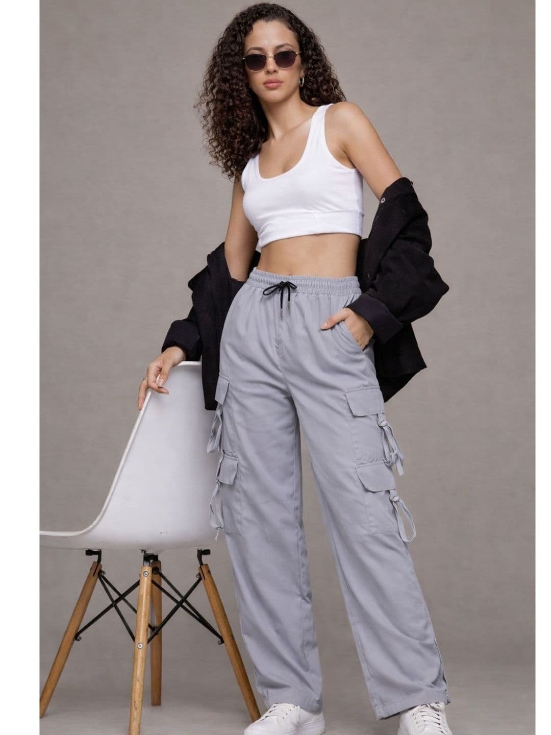 R.Code by The Roadster Life Co. Women Cargos Trousers - view 1