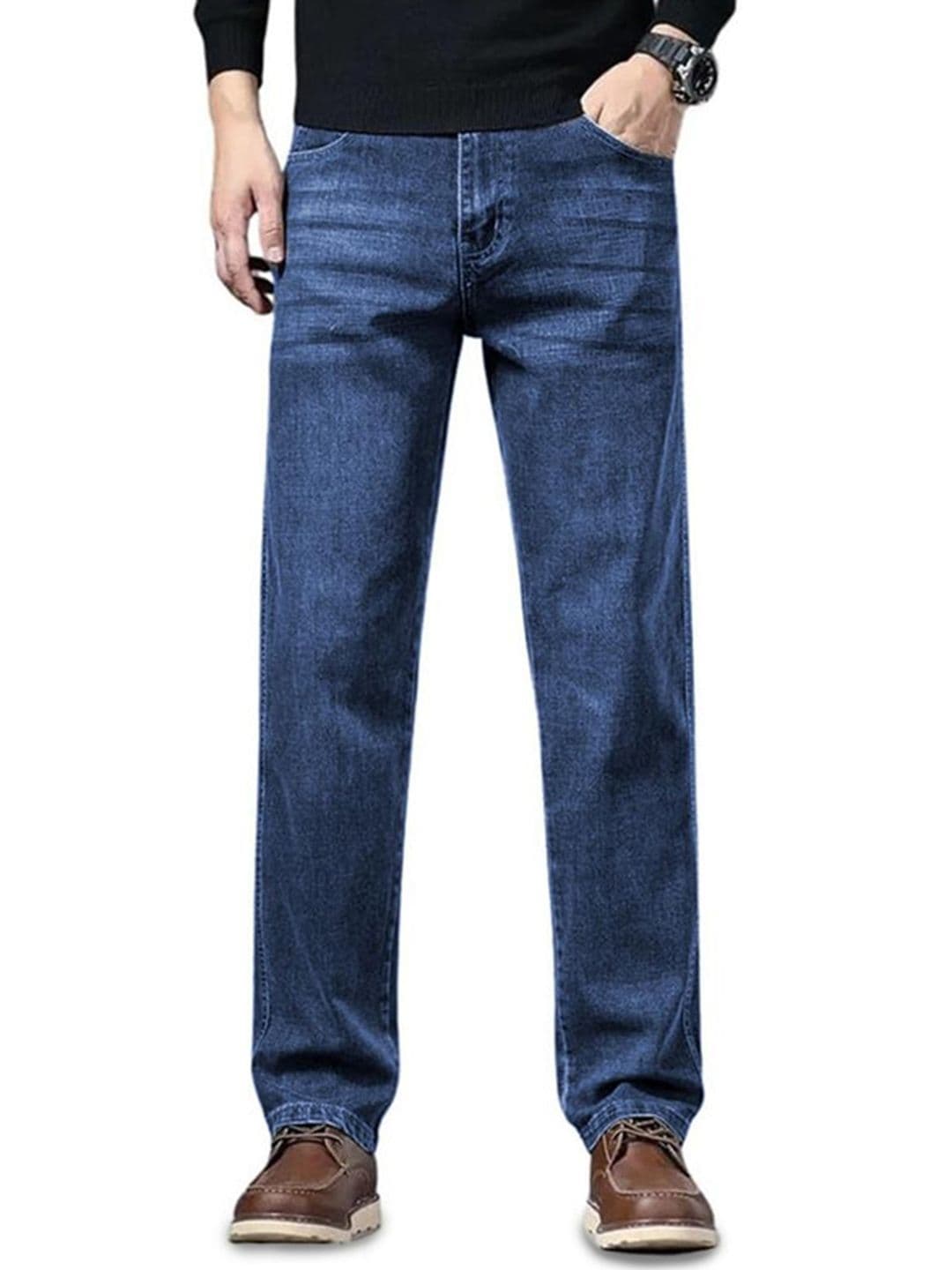 Ben Martin Men Jean Regular Fit Mid-Rise Light Fade Stretchable Jeans - view 1