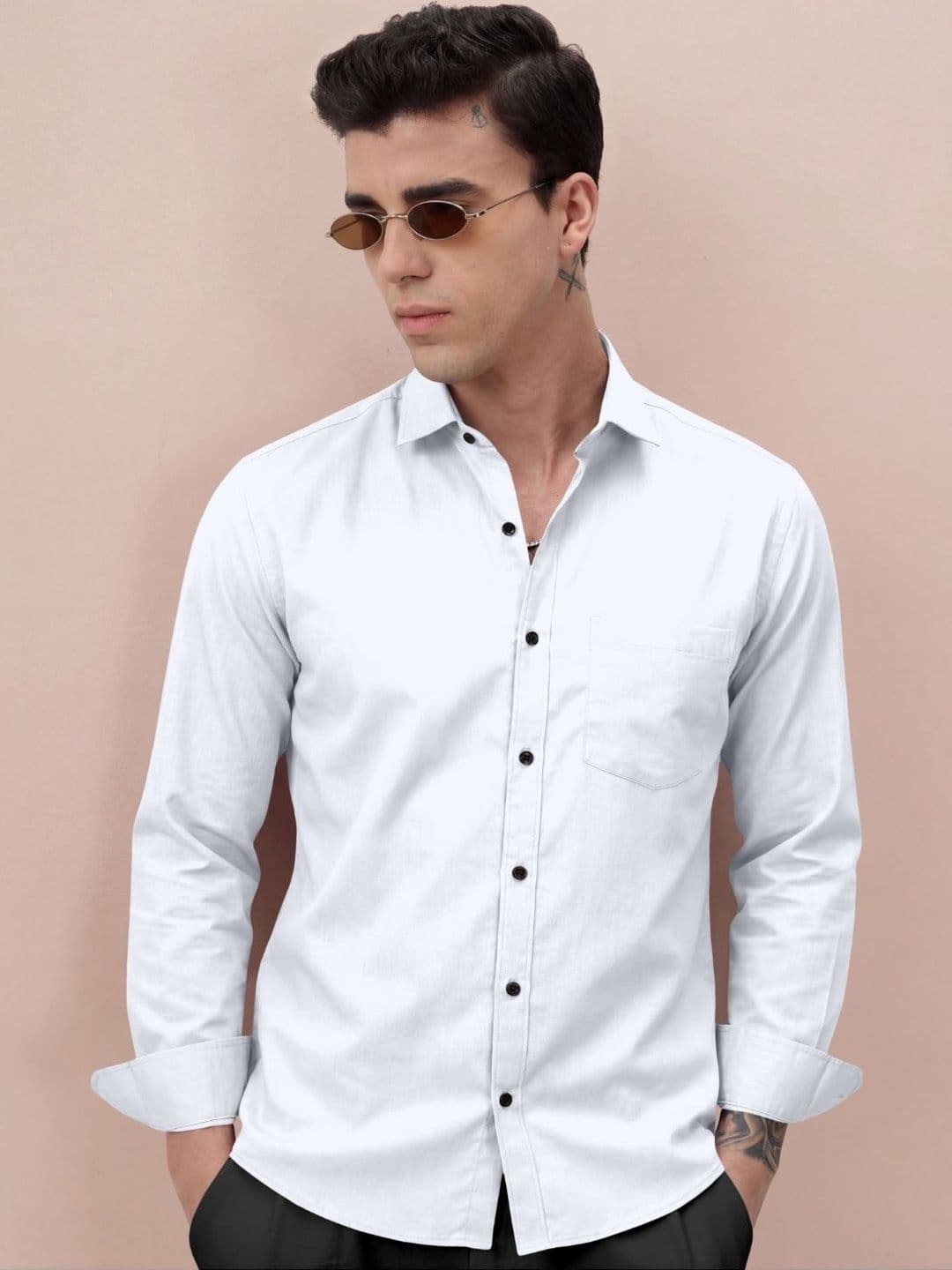 Manspire Spread Collar Cotton Casual Shirt - view 1