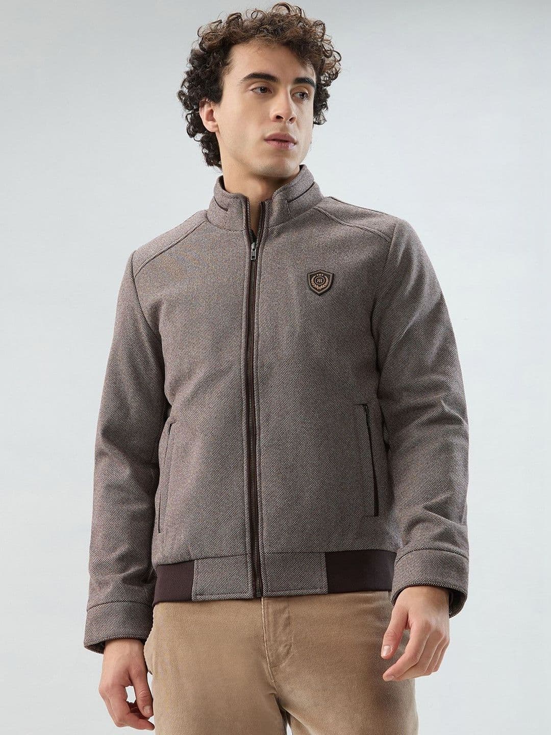 Raymond Stand Collar Long Sleeve Jacket - view 1