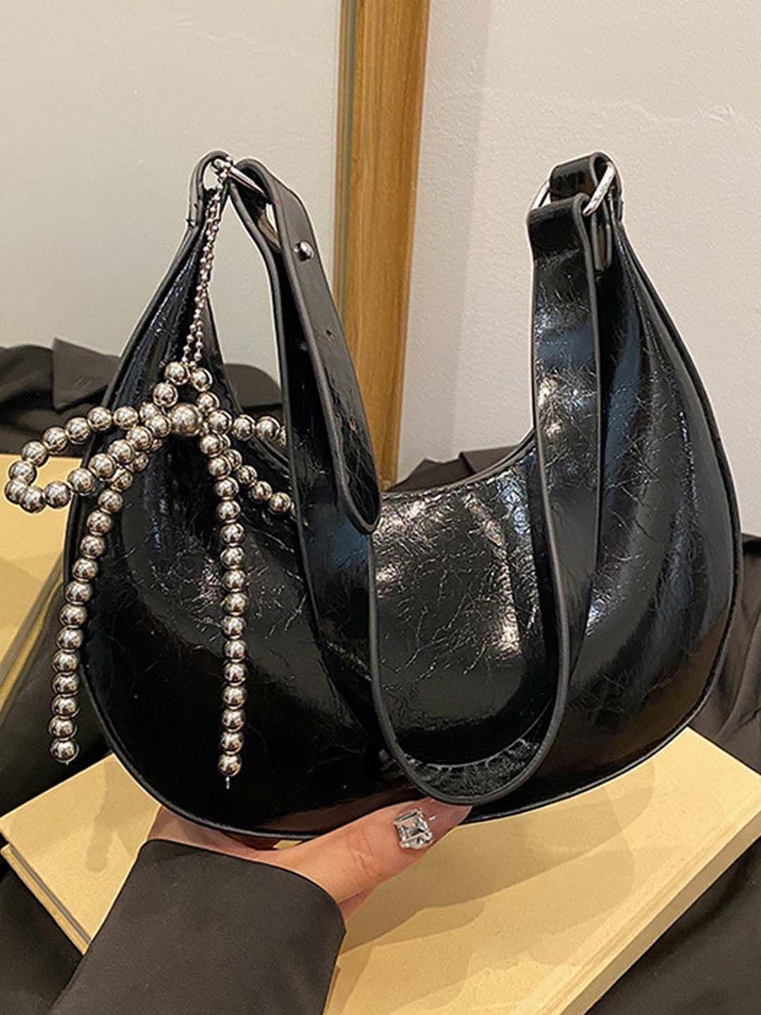 Lara Karen Textured Half Moon Shoulder Bag - view 1