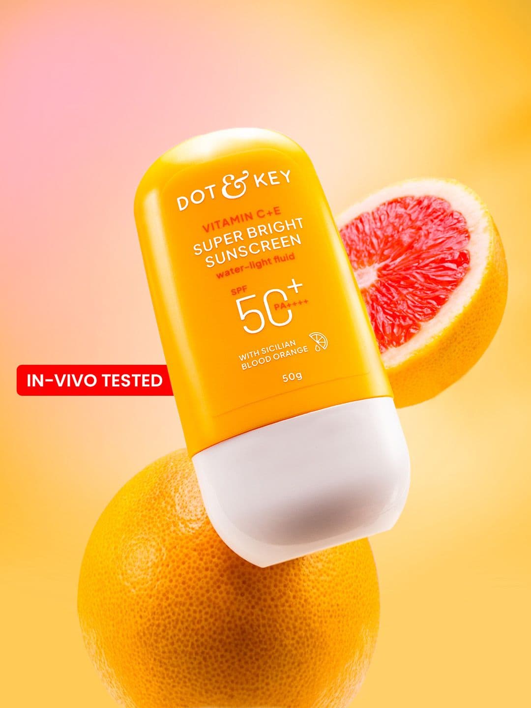 DOT & KEY Vitamin C+E Super Bright Sunscreen In-Vivo Tested SPF 50+ PA++++ Boosts Glow 50g - view 1
