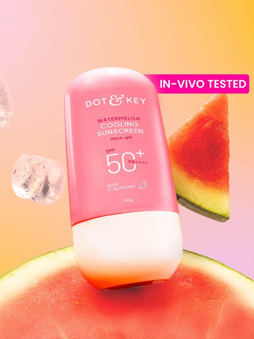 DOT & KEYWatermelon Cooling Sunscreen, In-Vivo Tested SPF 50+ PA++++, With Hyaluronic -80g - view 1