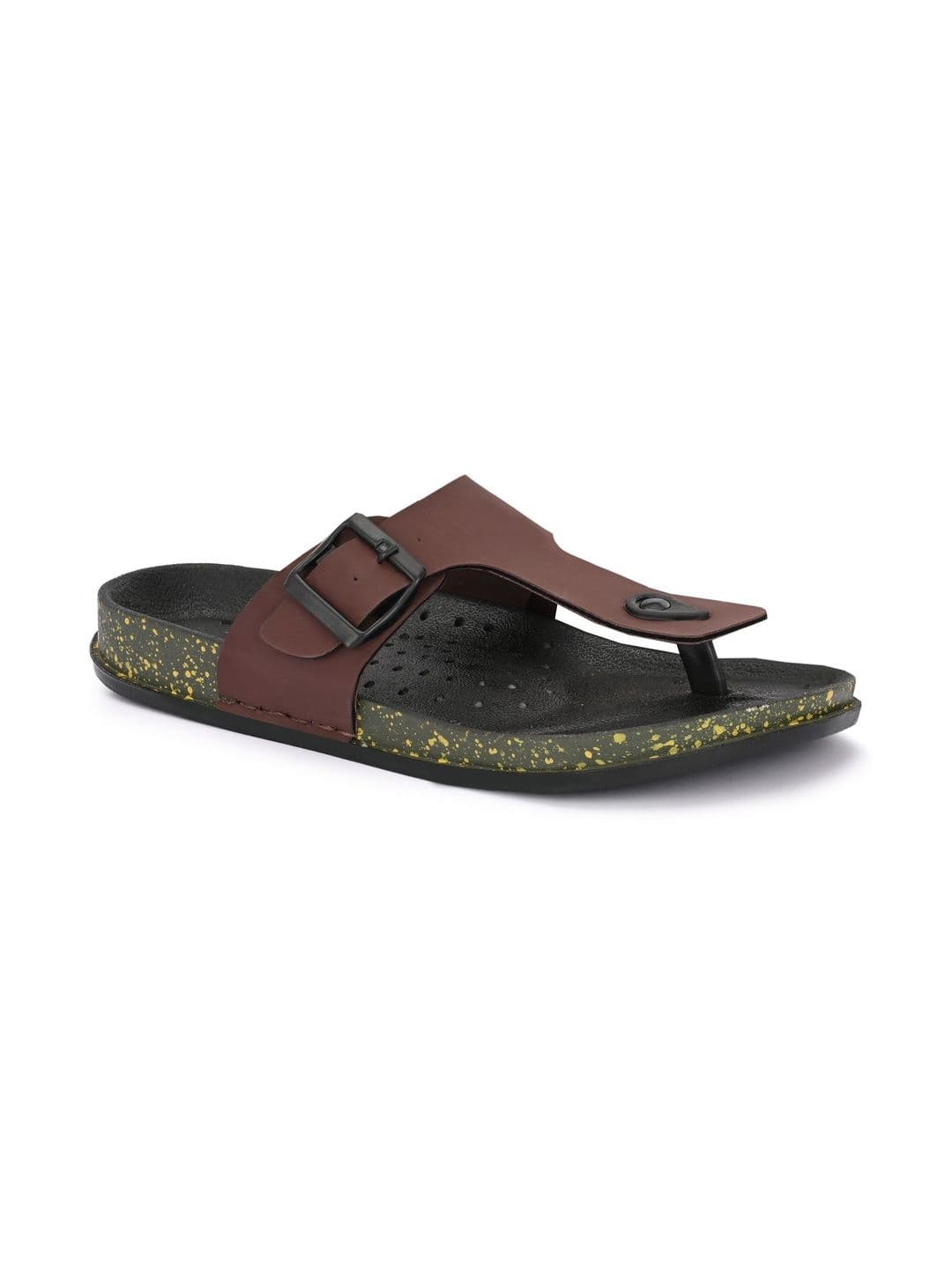 HATTOUN Men Printed Thong Flip-Flops - view 1