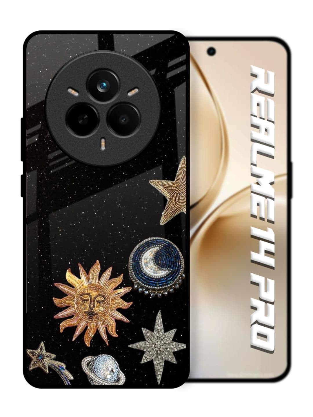 QRIOH Abstract Printed Realme 14 Pro 5G Back Case Mobile Accessories