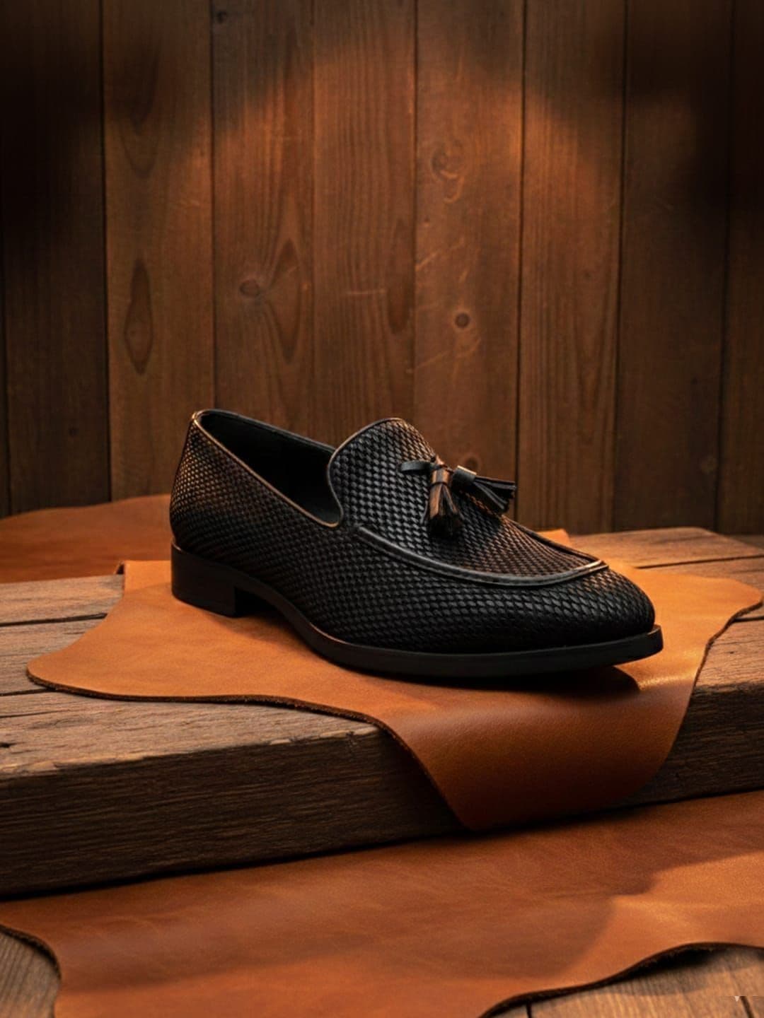 House of Pataudi Round Toe Slip-On Formal Shoes - view 1