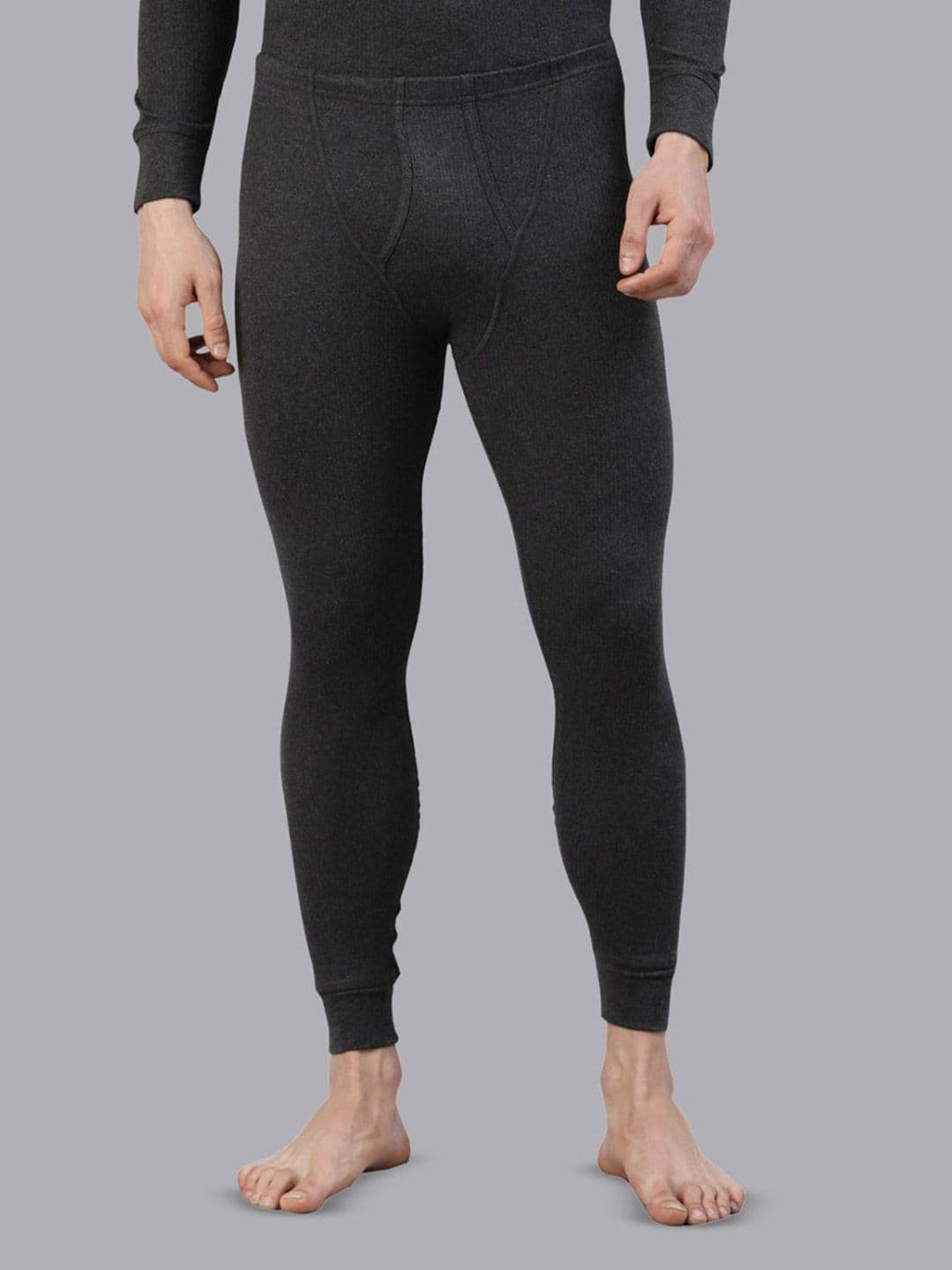 FASO Ribbed Mid-Rise Thermal Bottoms - view 1