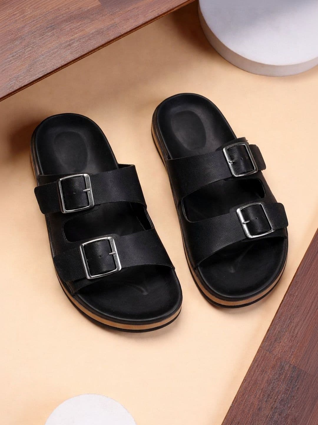 FABBMATE Men Open Toe Flats with Buckles - view 1