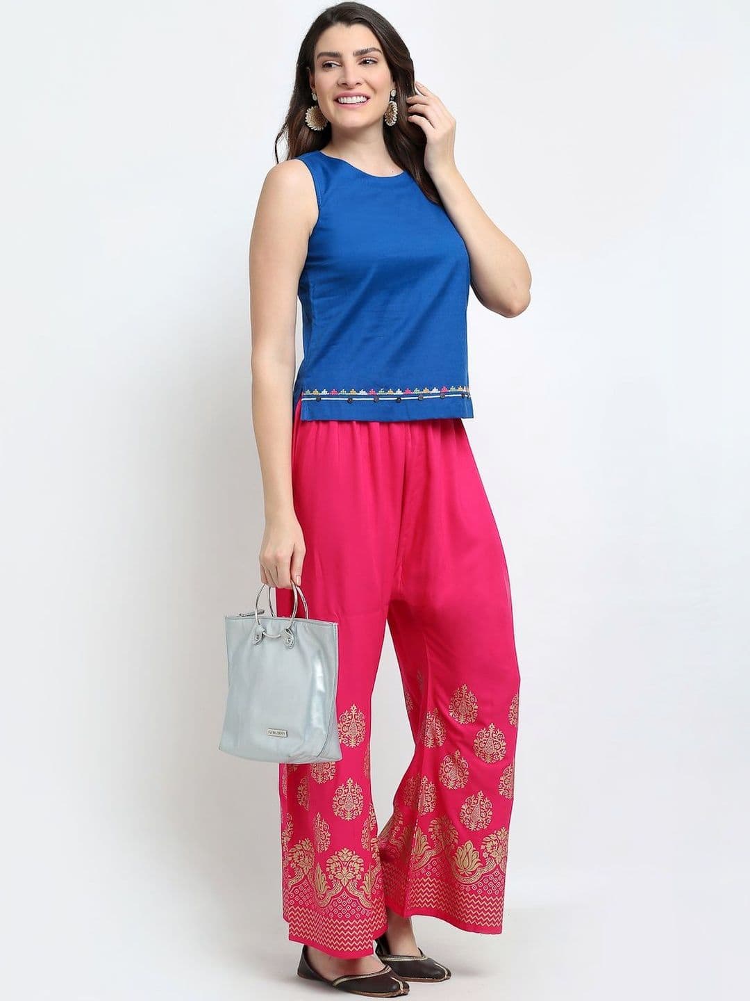 KALINI Women Ethnic Motifs Printed Flared Ethnic Palazzos - view 1