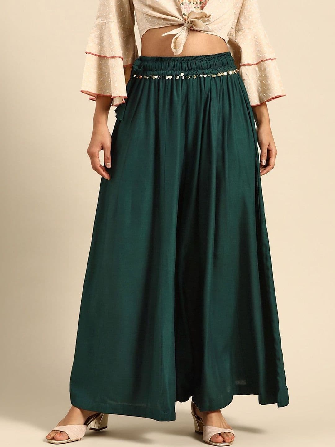 KALINI Women Ethnic Palazzos - view 1