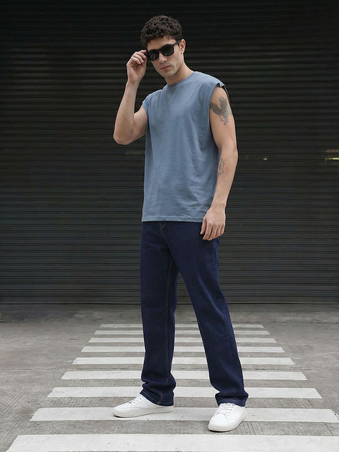 The Roadster Life Co. Men Mid-Rise Relaxed Fit Stretchable Jeans - view 1