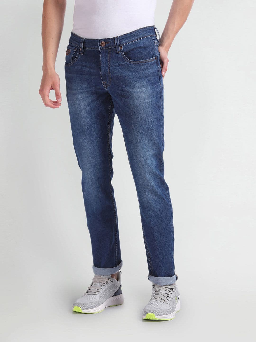 U.S. Polo Assn. Denim Co. Men Brandon Slim Tapered Fit Light Fade Stretchable Jeans - view 1